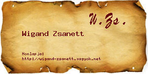 Wigand Zsanett névjegykártya