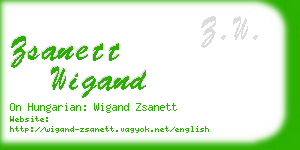 zsanett wigand business card